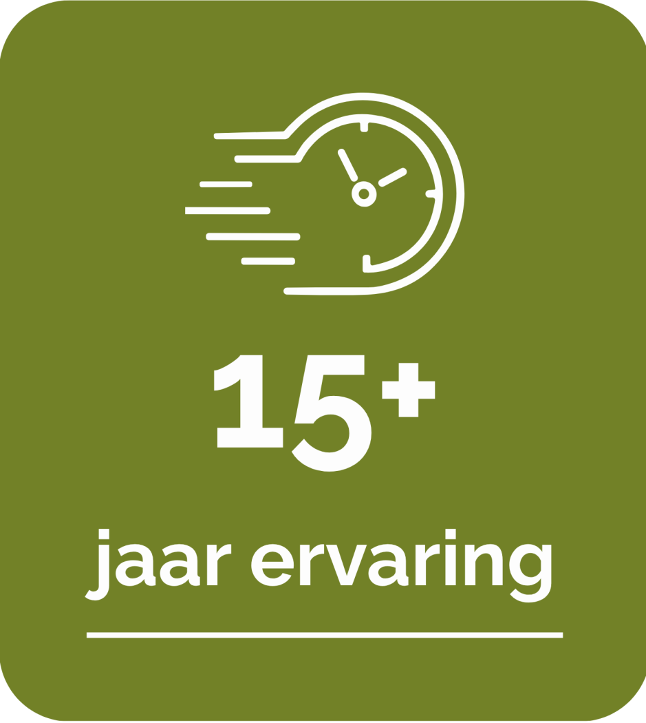 15+ jaar ervaring